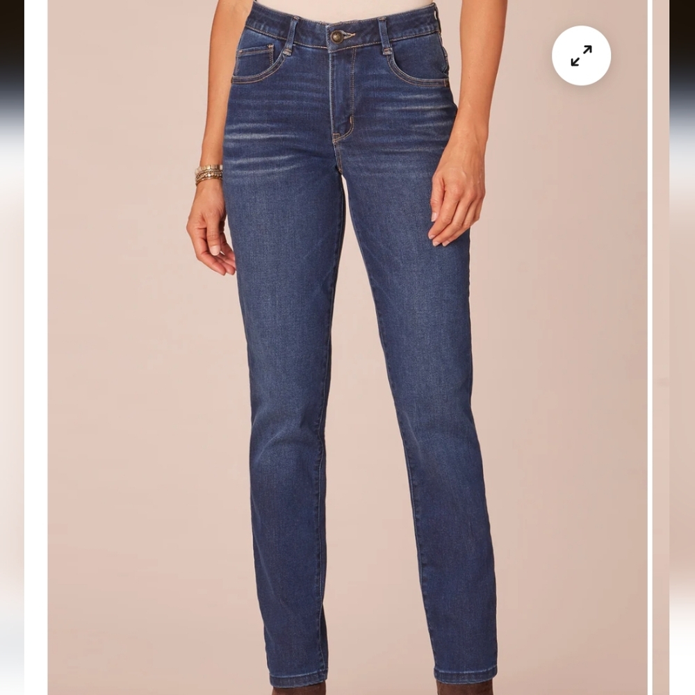Democracy brand "Ab-Solution" straight-leg jeans Size 12 NWT